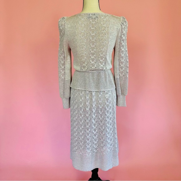 Vintage union made knit skirt & top set - Picture 6 of 9